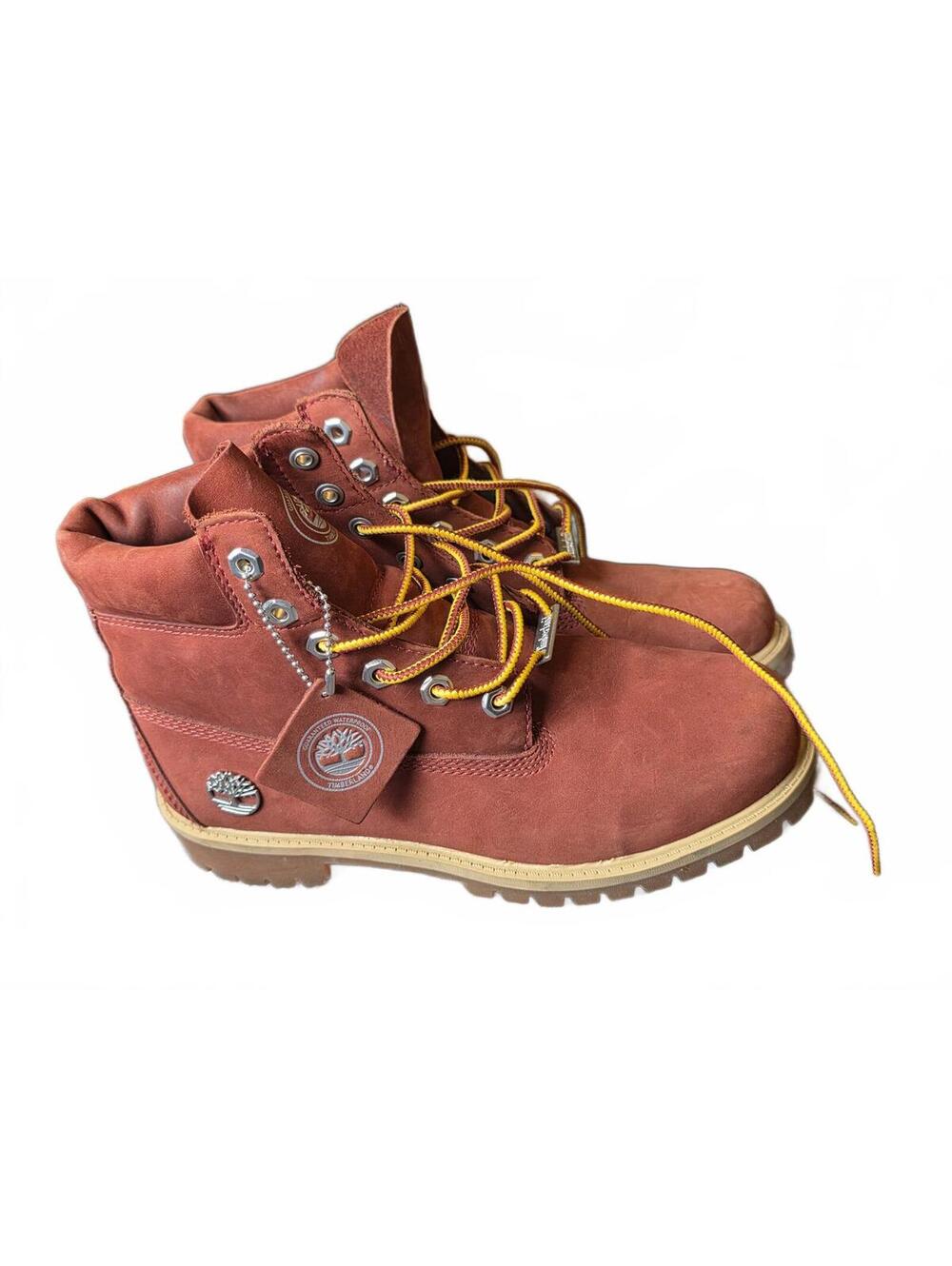 Timberland Premium 6 inch Waterproof Boot Burgundy Nubuck US Women's Sz 7